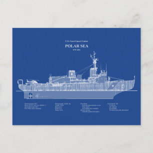 USCG Cutter Polar Sea Wagb-11 - ABD Vykort