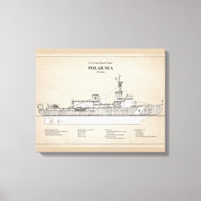 USCG Cutter Polar Sea Wagb-11 - SBD Canvastryck (Framsida)