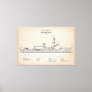 USCG Cutter Polar Sea Wagb-11 - SBD Canvastryck