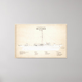 USCG Cutter Sea Cloud wpg-284 - SBD Canvastryck