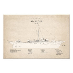 USCG Cutter Sea Cloud wpg-284 - SBD Fototryck