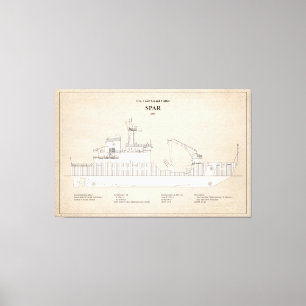 USCG Cutter Spar wlb-206 - SBD Canvastryck