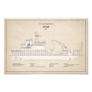 USCG Cutter Spar wlb-206 - SBD Fototryck