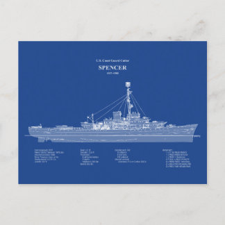 USCG Cutter Spencer wpg-36 - ABD Vykort