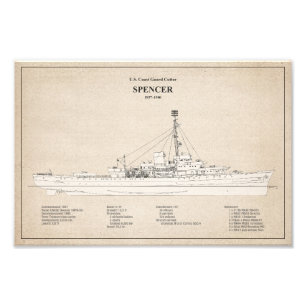 USCG Cutter Spencer wpg-36 - SBD Fototryck