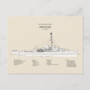 USCG Cutter Spencer wpg-36 - SBD Vykort