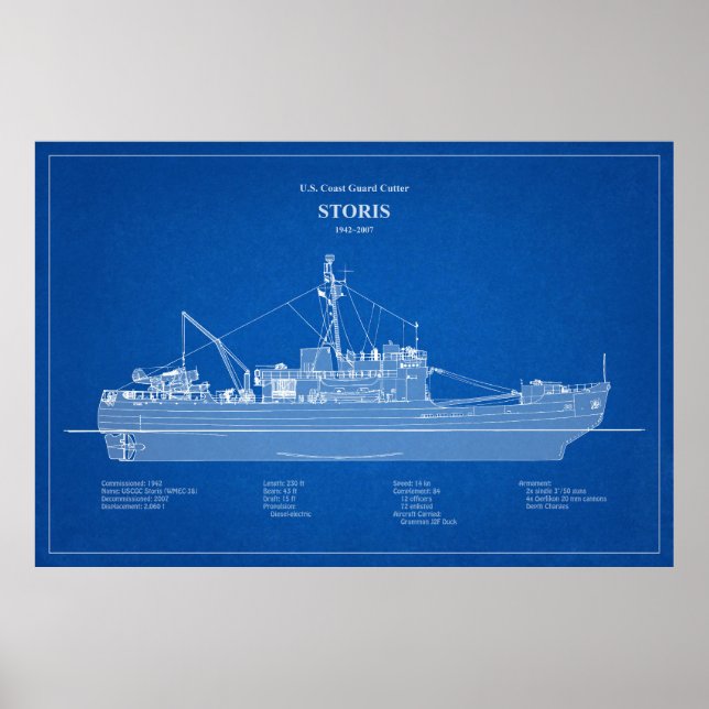 USCG Cutter Storis wmec-38 - ABD Poster (Framsidan)