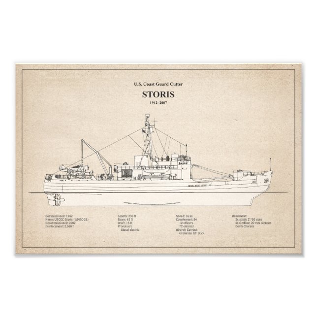 USCG Cutter Storis wmec-38 - SBD Fototryck (Framsidan)