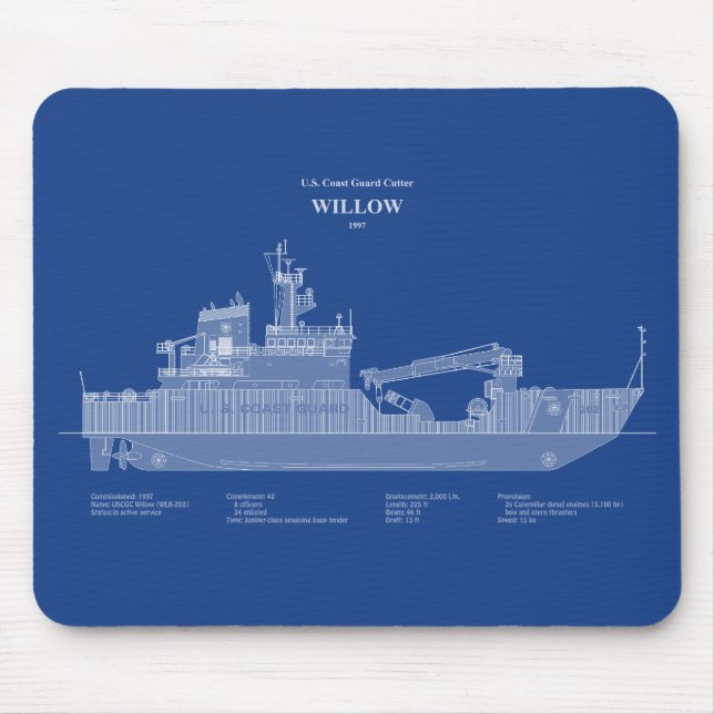 USCG Cutter Willow wlb-202 - ABD Musmatta (Framsidan)