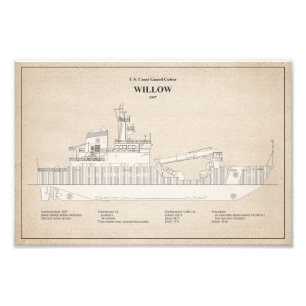 USCG Cutter Willow wlb-202 - SBD Fototryck