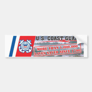 USCG en miljon sparade liv Bildekal