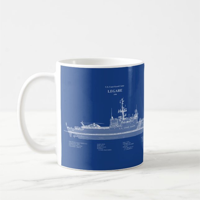 USCG Legare wmec-912 - ABD Kaffemugg (Vänster)