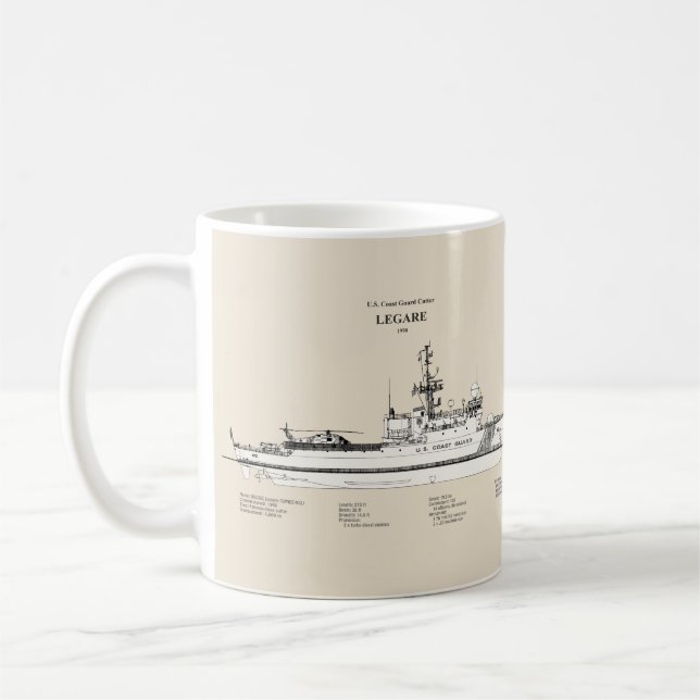 USCG Legare wmec-912 - SBD Kaffemugg (Vänster)