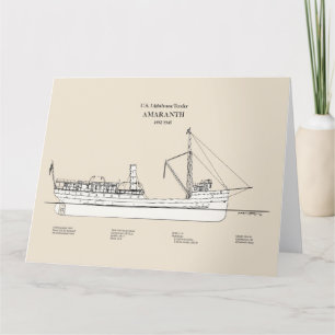 USCG Lighthouse Tender Amaranth - SBD Tack Kort