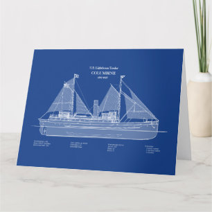 USCG Lighthouse Tender Columbine - ABD Tack Kort