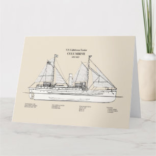 USCG Lighthouse Tender Columbine - SBD Tack Kort