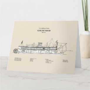 USCG Lighthouse Tender Goldenrod - SBD Tack Kort