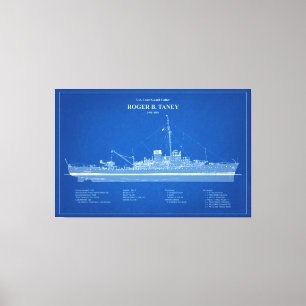 USCG Roger B. Taney Whec-37 - ABD Canvastryck