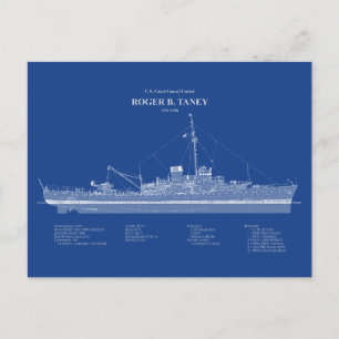 USCG Roger B. Taney Whec-37 - ABD Vykort