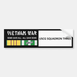 USCG SKVADER TRE KRIGSVETERAN FRÅN VIETNAM BILDEKAL