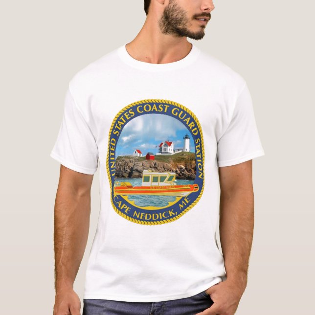 USCG-stationudd Neddick T Shirt (Framsida)