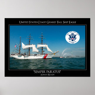 USCG Tall Frakt Eagle Poster