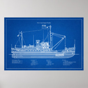 USCG Tender Fir wlm-212 - ABD Poster