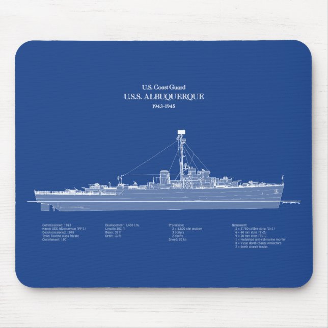 USCG USS Albuquerque PF-7 - ABD Musmatta (Framsidan)