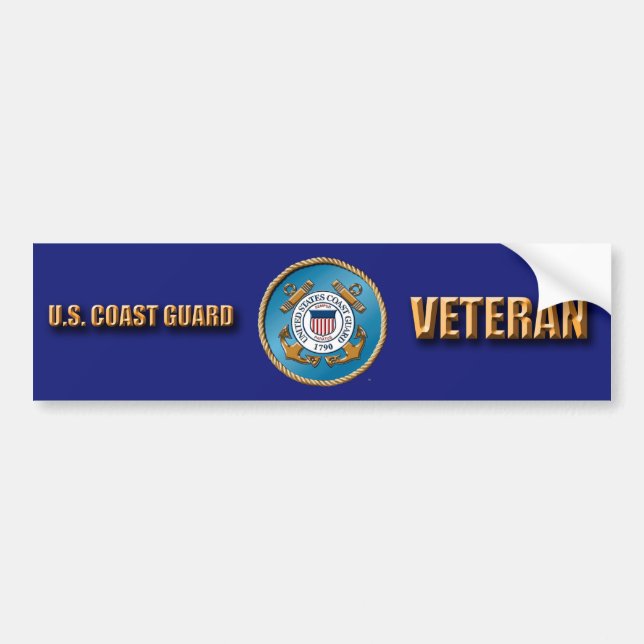 USCG-veteranbildekal Bildekal (Framsidan)