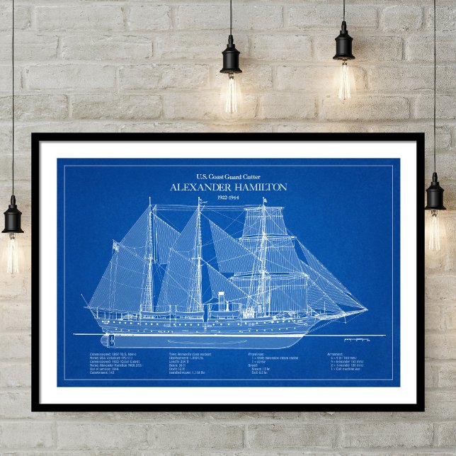USCGC Alexander Hamilton wix-272 - ABD Poster (Skapare uppladdad)