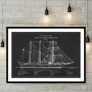 USCGC Alexander Hamilton wix-272 - ABD Poster