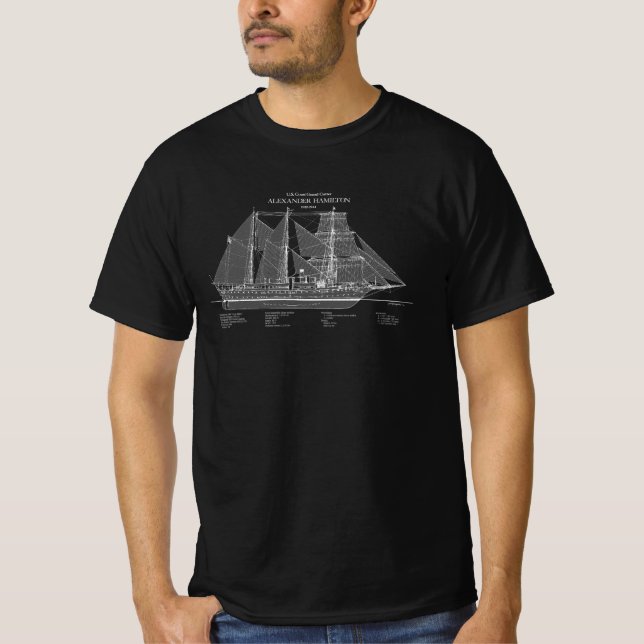 USCGC Alexander Hamilton wix-272 - ABD T Shirt (Framsida)