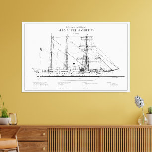 USCGC Alexander Hamilton wix-272 - SBD Canvastryck