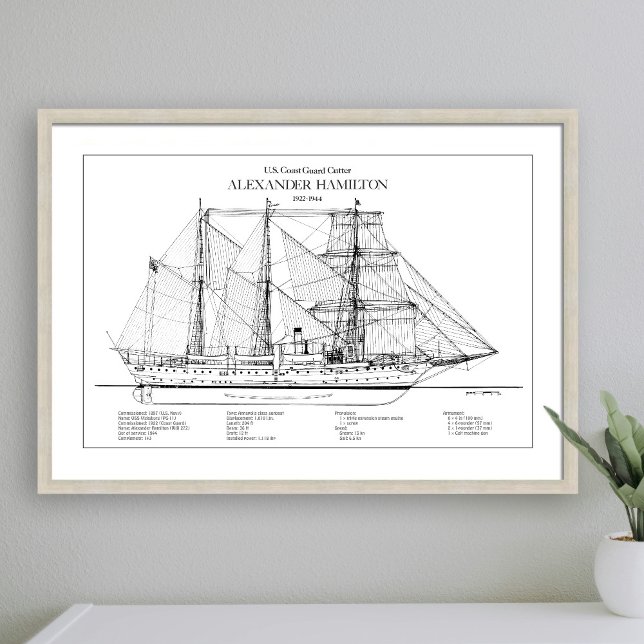 USCGC Alexander Hamilton wix-272 - SBD Fototryck (Skapare uppladdad)