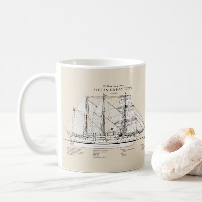 USCGC Alexander Hamilton wix-272 - SBD Kaffemugg (Med munk)