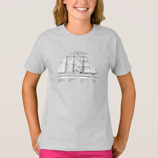 USCGC Alexander Hamilton wix-272 - SBD T Shirt (Framsida)