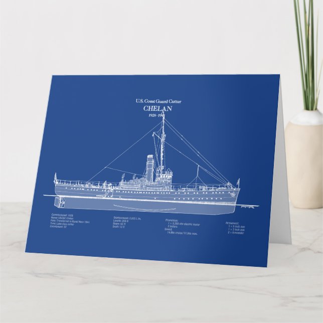 USCGC Chelan - ABD Tack Kort (Framsida)