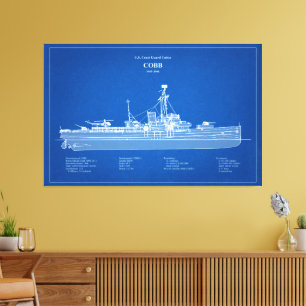 USCGC Cobb wpg-181 - ABD Canvastryck