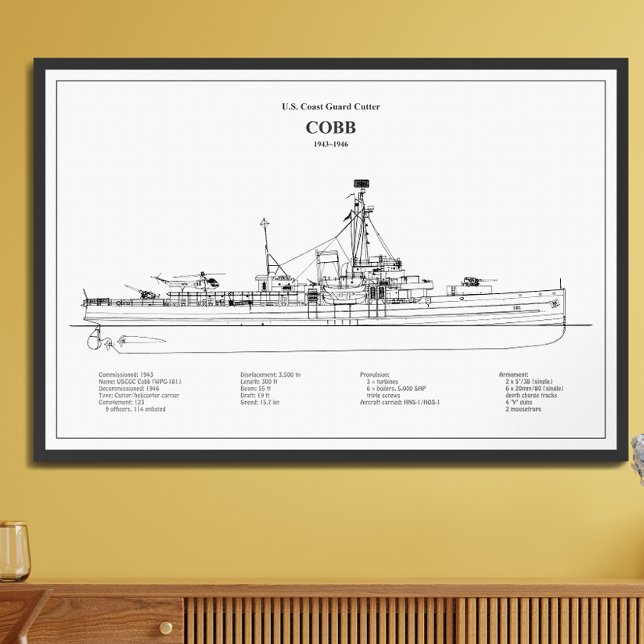 USCGC Cobb wpg-181 - BD Fototryck (Skapare uppladdad)