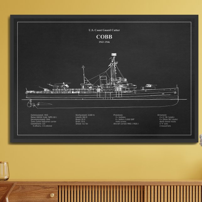 USCGC Cobb wpg-181 - PD Fototryck (Skapare uppladdad)