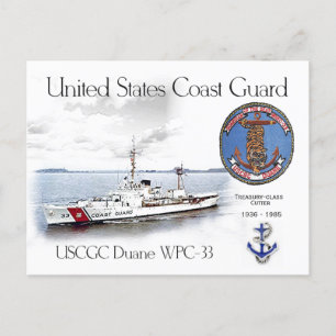 USCGC DUANE WPC-33 CUTTER VYKORT