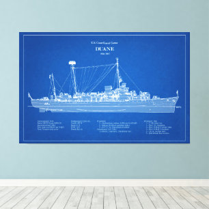 USCGC Duane wpg-33 - ABD Canvastryck