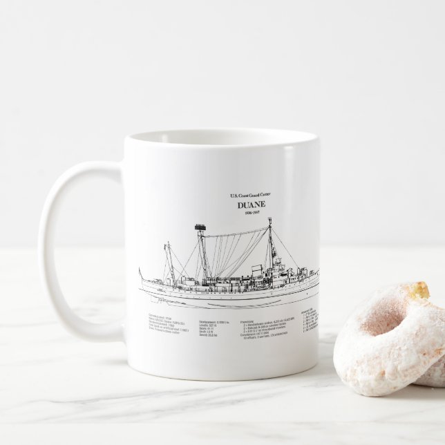 USCGC Duane wpg-33 - BD Kaffemugg (Med munk)