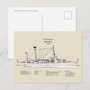 USCGC Duane wpg-33 - SBD Vykort