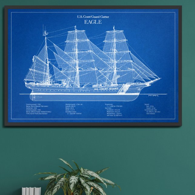 USCGC Eagle wix-327 - ABD Fototryck (Skapare uppladdad)