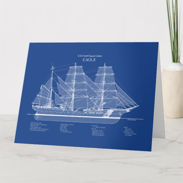 USCGC Eagle wix-327 - ABD Tack Kort (Framsida)