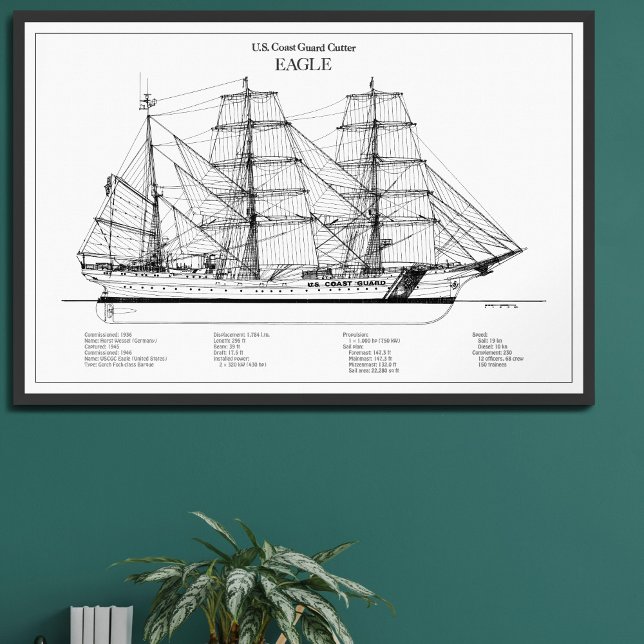 USCGC Eagle wix-327 - BD Fototryck (Skapare uppladdad)