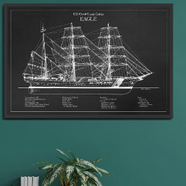 USCGC Eagle wix-327 - PD Fototryck