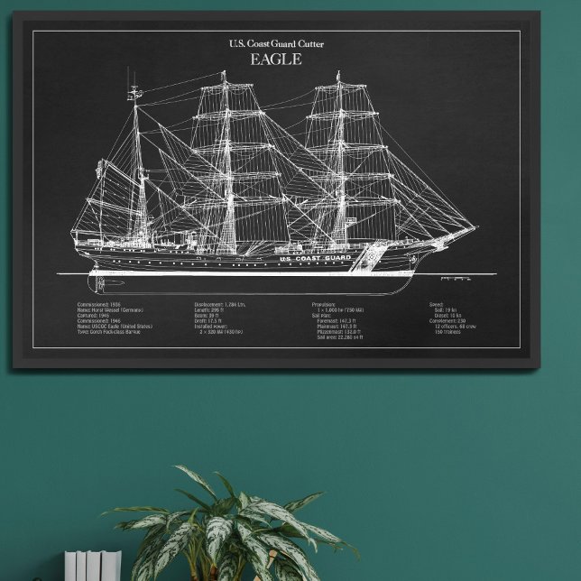 USCGC Eagle wix-327 - PD Fototryck (Skapare uppladdad)