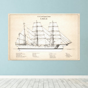 USCGC Eagle wix-327 - SBD Canvastryck
